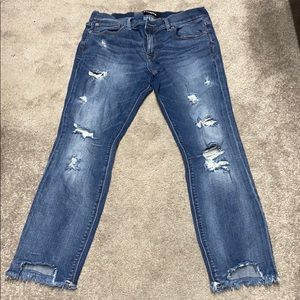 Skinny Ankle Mid Rise Stretch Express Jeans
